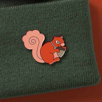 Stash the Squirrel Enamel Pin