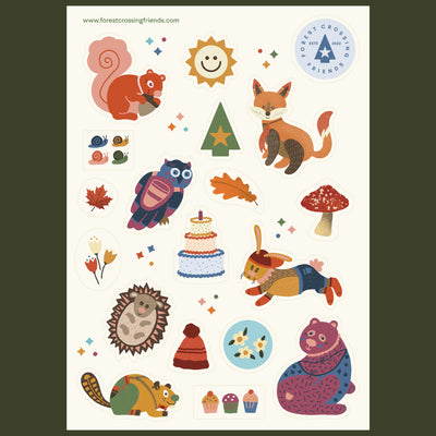 Forest Crossing Friends Stickers & Sheets